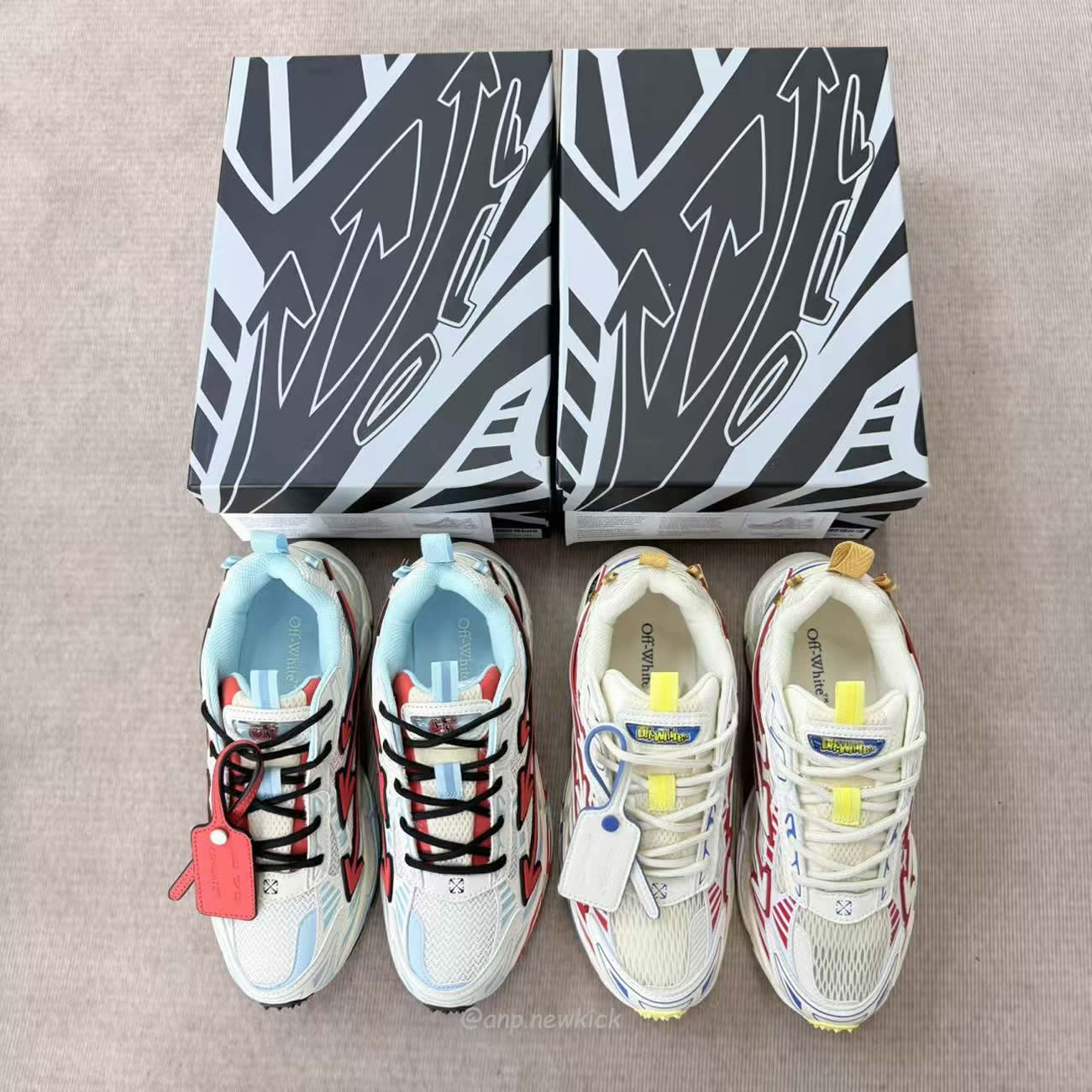 Off White Be Right Back Arrow Lace Up Sneakers (15) - www.newkick.org